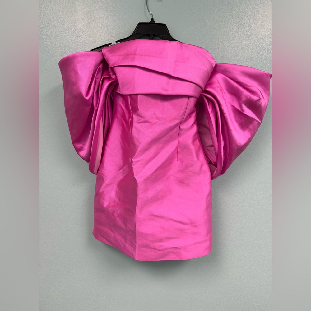 Solace London Elina mini dress in ultra pink size 2